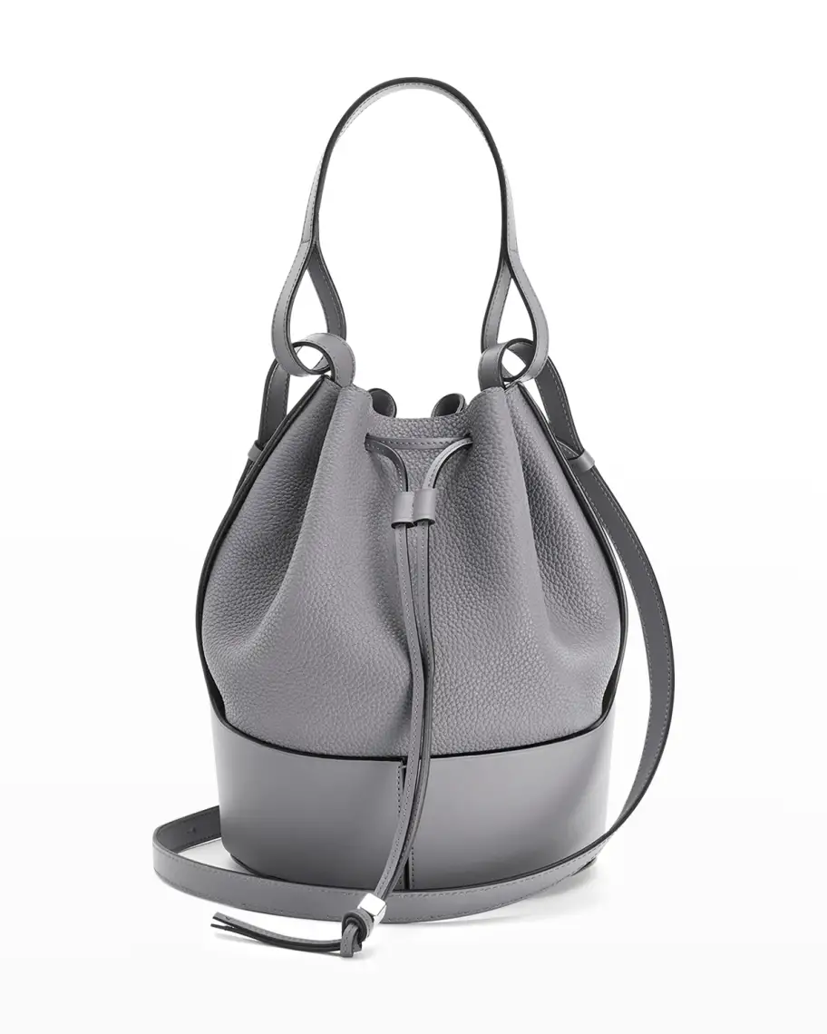 Balloon Medium Leather Bucket Bag