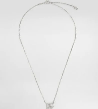 Dolce & Gabbana Link Choker With Dg Logo Man