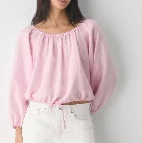 Little Moon Women's Fiore Linen Blouse