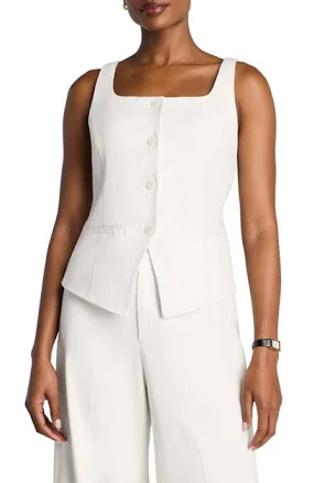 Spanx Women's Easybreezy Cotton Button-Down Vest