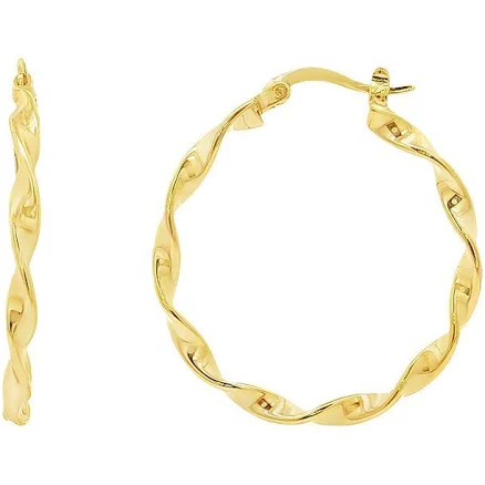 Twisted Hoop Earrings