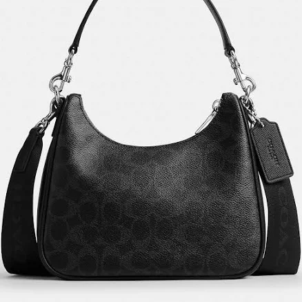 Coach Men's Nolan Signature Canvas Hobo Bag