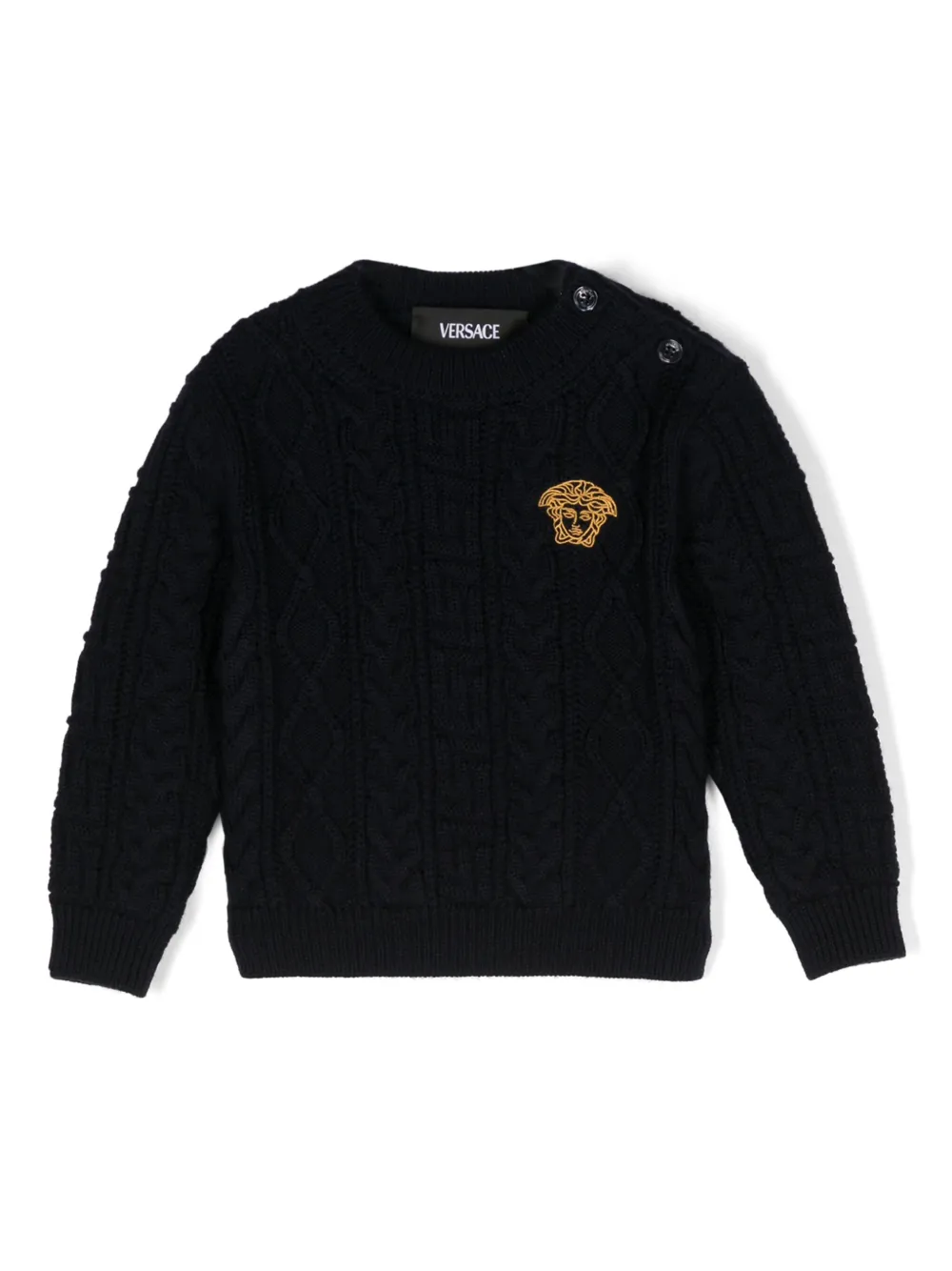 Medusa Head Logo Embroidered Jumper