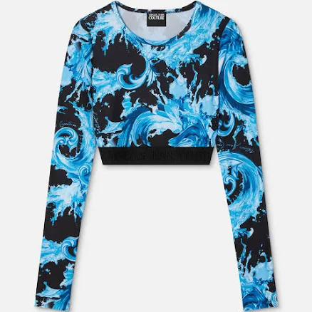 Versace Jeans Couture Printed Crop Top