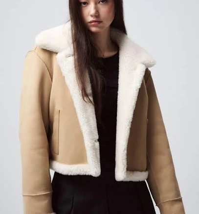 LIA CITY Reversible Mustang Suede Coat
