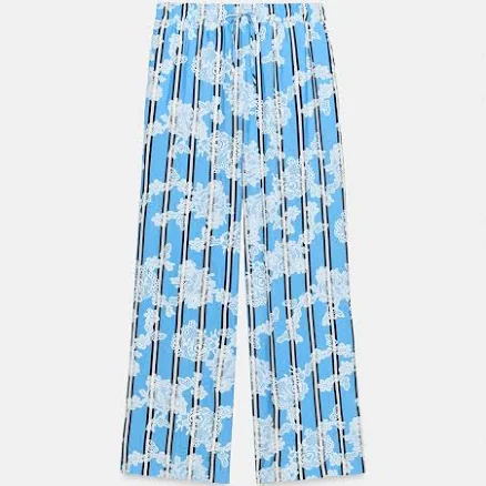 Zara Wide Leg Striped Pants
