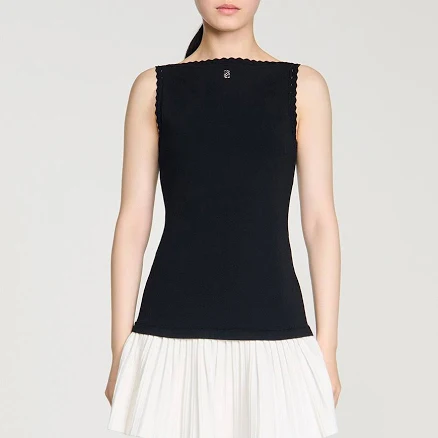 Sandro Women's Two-Tone Sleeveless Mini Dress