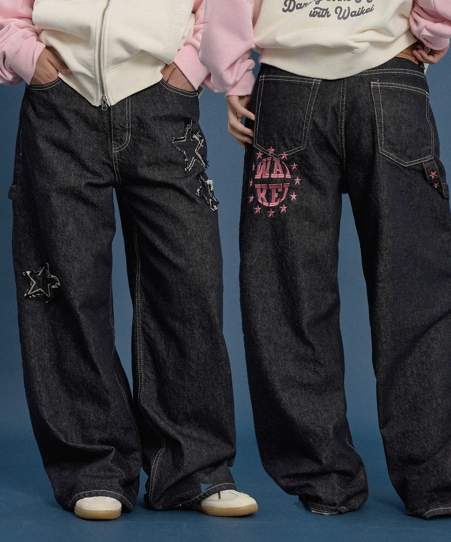 Star Denim Pants Indigo Blue