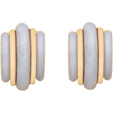 Time and Tru Women's Chunky Resin Hoop Earrings