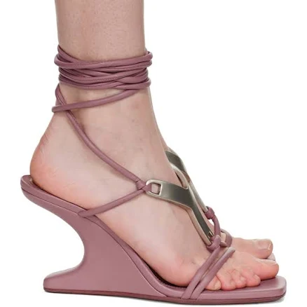 Rick Owens Lilies Pink Concordians Cantilever 8 Hydra Heeled Sandals