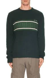 Mohair Stripe Knit Sweater
