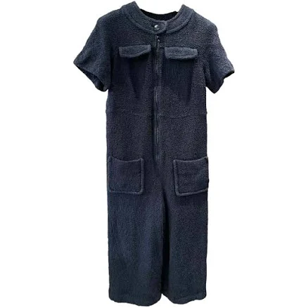 CHANEL Wide-Leg Drop-Crotch Tweed Jumpsuit