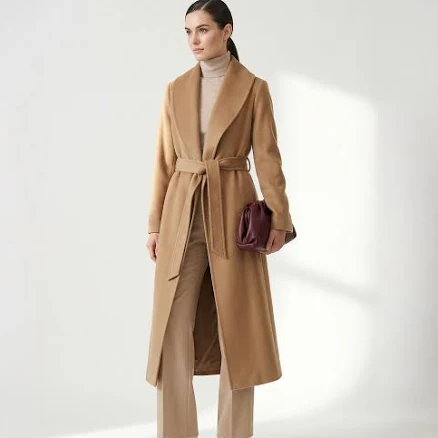 Crown Pure Cashmere Wrap Coat