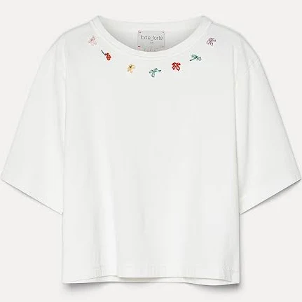 Forte Forte Petites Fleurs Embroidery T-shirt