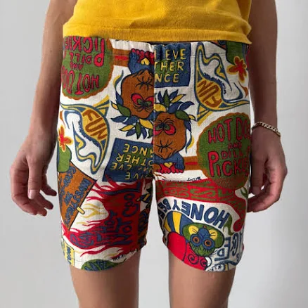 60s Hippie Pop-Art Shorts