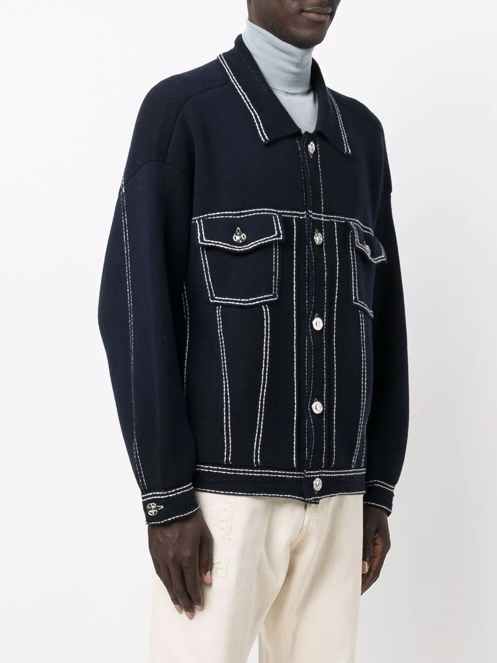 Oversized Cashmere Sweat Jacket