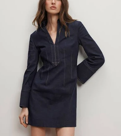 Veronica Beard Raymond Denim Mini Dress