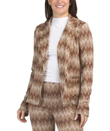Women's Chevron Knit Blazer