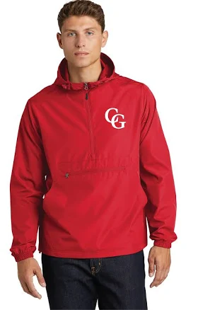 Packable Anorak / Red / Center Grove M