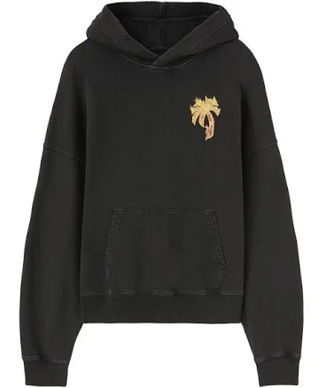 PALM ANGELS Men's Burning Palm Cotton Hoodie