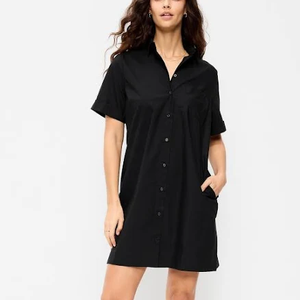 Old Navy Women's Button-Down Mini Shirt Dress