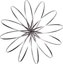 Heebie Jeebies Kinetic Rings Spiralling Metal Coil Toy