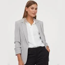 Jacket with Gathered Sleeves
