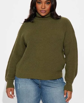 Fashion Nova Women's Roll With The Flow Turtleneck Sweater