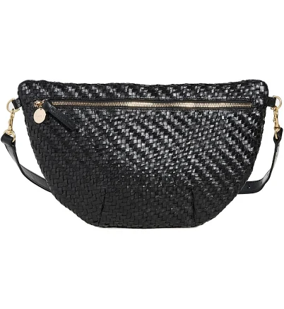 Clare V. Grande Fanny Woven Leather Belt Bag