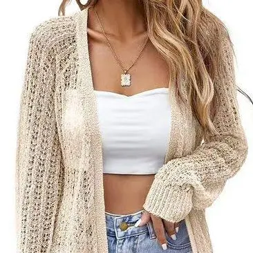 Women's Lightweight Open Front Long Sleeve Cardigan