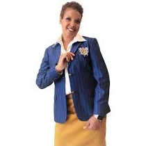 Sigma Royal Blue Pinstripe Blazer