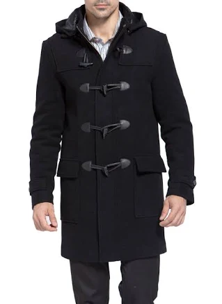 BGSD Men's Benjamin Wool Blend Duffle Coat