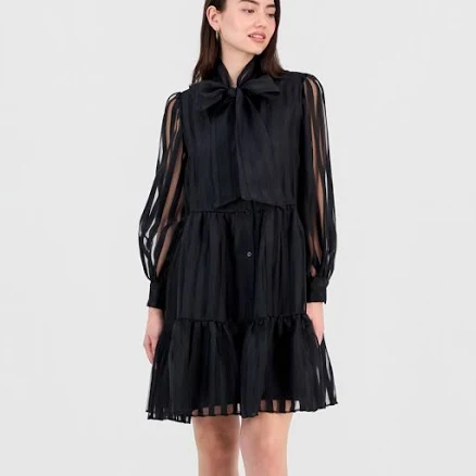 Robbie Bee Women's Tiered Shirtdess
