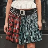 Hauteline Chopova Lowena Belted Carabiner Skirt