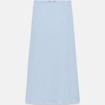 Zara Textured Midi Skirt