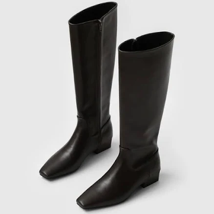 Mendena Square Long Boots (3cm)