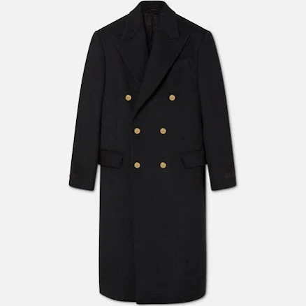 Versace Double-breasted Wool Coat