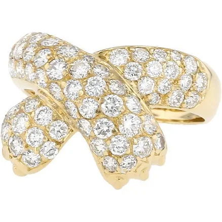Fred Ombre Féline ring in yellow gold and diamonds