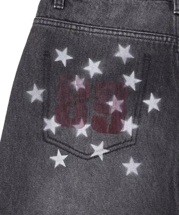 MIDNIGHT MOVE Star Denim Pants