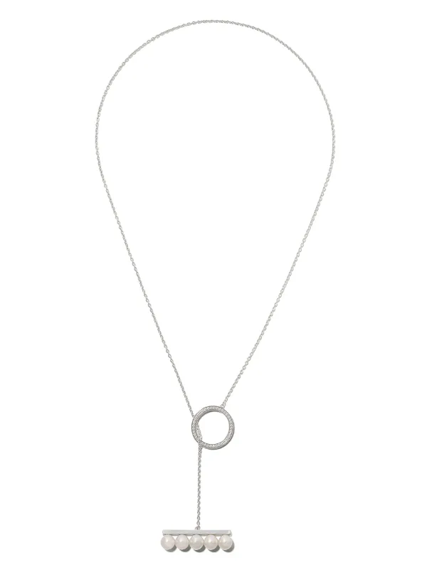 Pearl And Diamond Pave Pendant