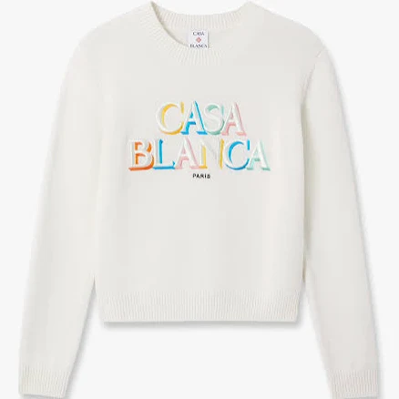 Casablanca Paris Stacked Logo Jumper