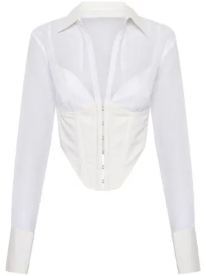 Safety Slider Rib Corset Blouse