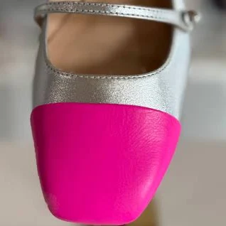 Color-Block Mary Jane Ballerinas