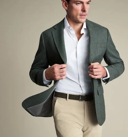 Charles Tyrwhitt Men's Textured Wool Jacket