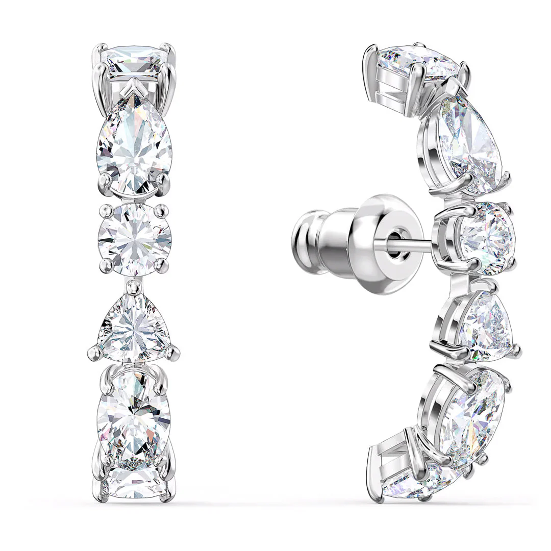 Swarovski Tennis Deluxe Mixed Pierced Earrings