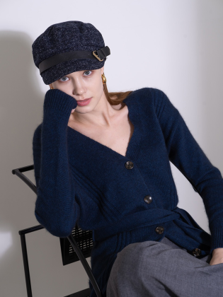 Belted Raccoon Cardigan