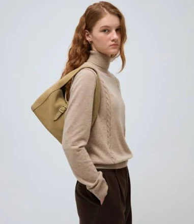 Suede Mini Buckle Bag