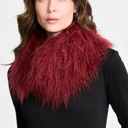 Mongolian Lamb Fur Scarf with Magnet