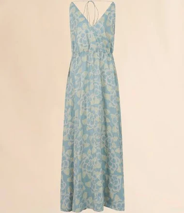 Marni Ramie Maxi Dress with Banjo Print