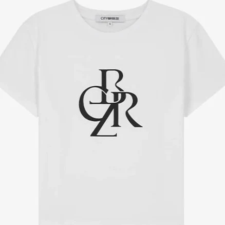 CITYBREEZE SYMBOL LOGO CROP HALF-SLEEVE T-SHIRT